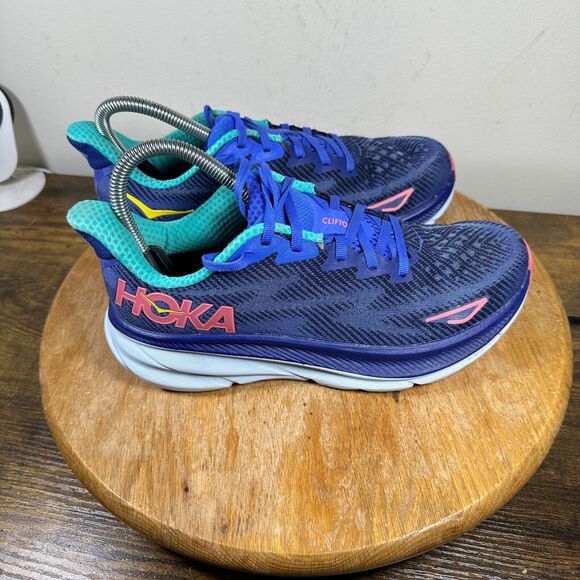 Hoka Clifton 9 Bellwether Blue Women's Size 7 B Shoes 1127896 BBCRM - Picture 1 of 9